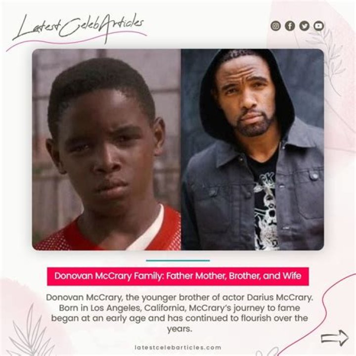 Celebrities Brothers: Darius And Donovan McCrary