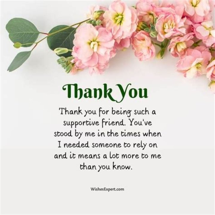 Emotional Thank You Message To Friend