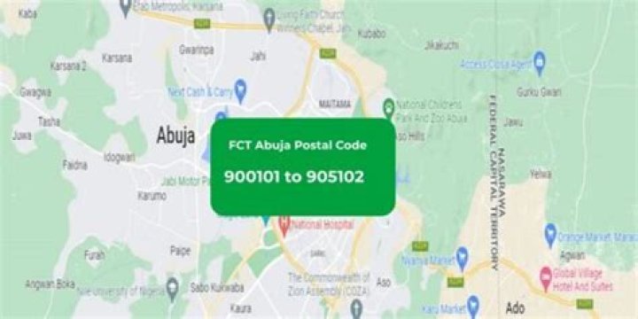 Fct Abuja Zip Code