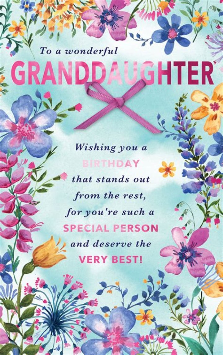 Happy Birthday Wish For Granddaughter
