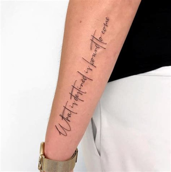 Outer Forearm Tattoo Quotes