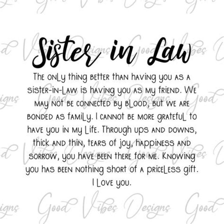 Sister In Law Quotes