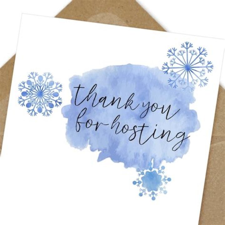 Thank You For Hosting