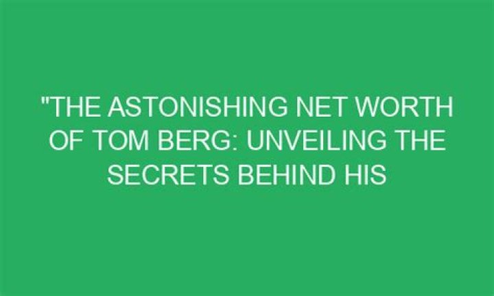 Unveiling The Secrets Behind His Wealth